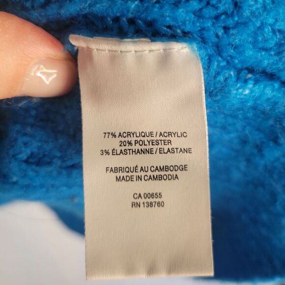 Reitman's Long Sleeve Mock Neck Vlue Pullover - Picture 7 of 11